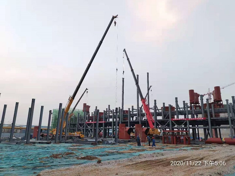 河南内黄工业区钢结构项目